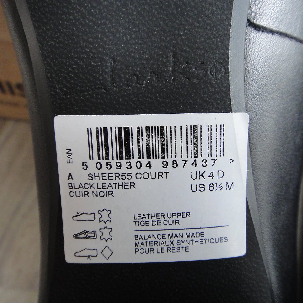 NUOVI tacchi Clarks Sheer55 Court in vera pelle - 37 - photo 5