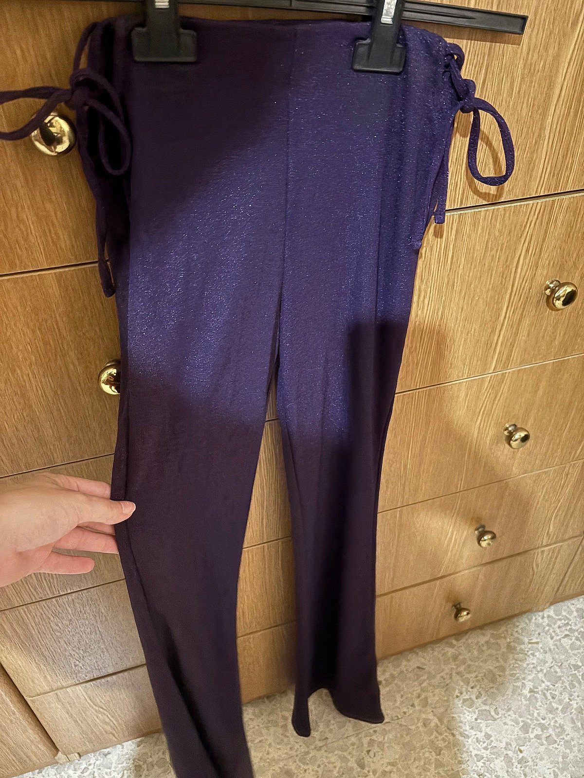 Tally Weijl Purple Glitter Trousers - photo 2