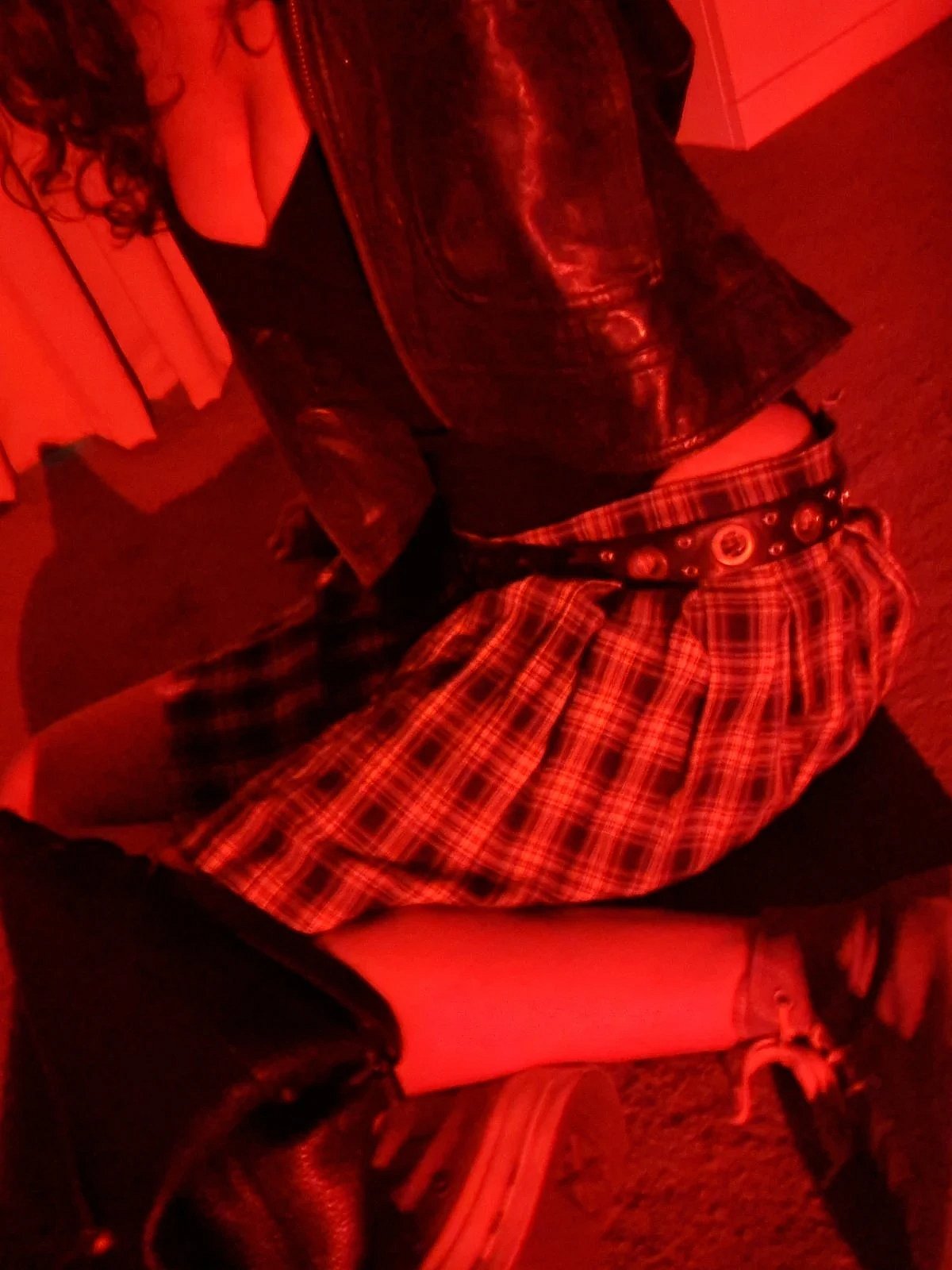 Pull and Bear - Pacific Republic - Minifalda plisada a cuadros - photo 3