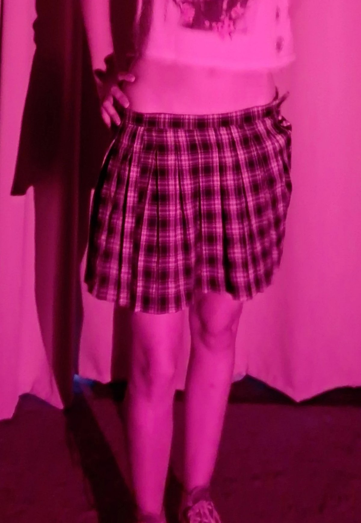 Pull and Bear - Pacific Republic - Minifalda plisada a cuadros - photo 2