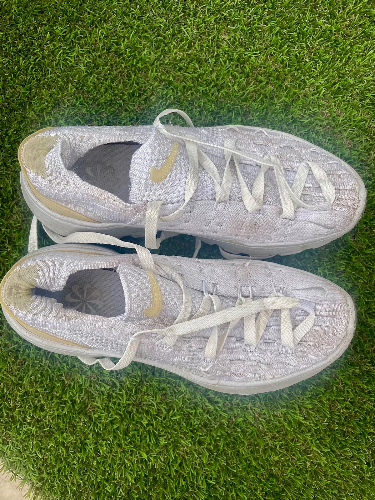 Zapatillas deportivas Nike con plataforma y tejido de punto en color blanco - photo 6