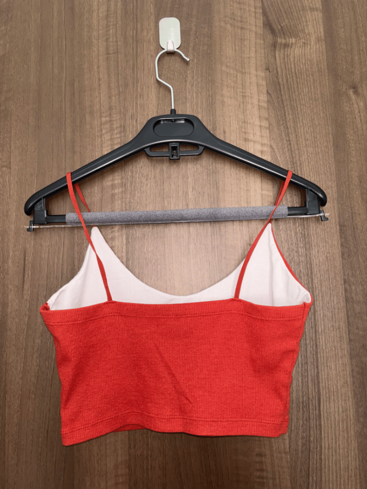 Top cropped canelado vermelho - photo 2