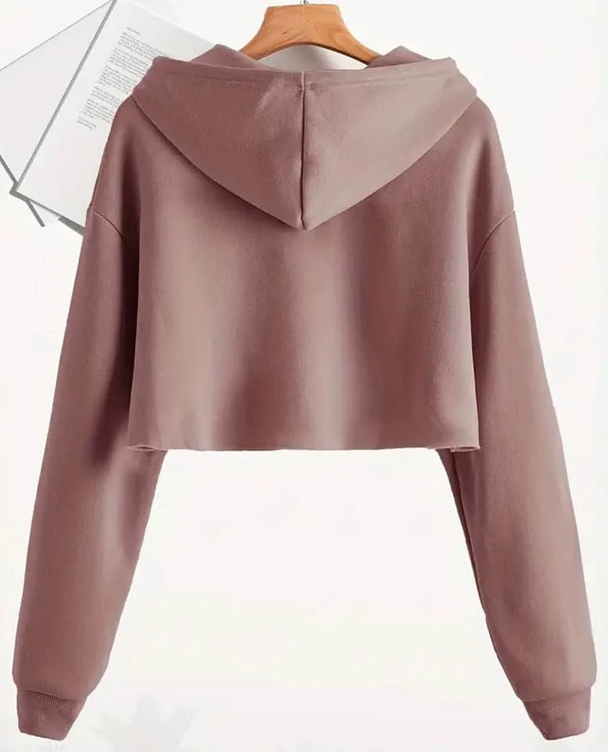 Hoodie roża b'ħabel maqtugħ - photo 2