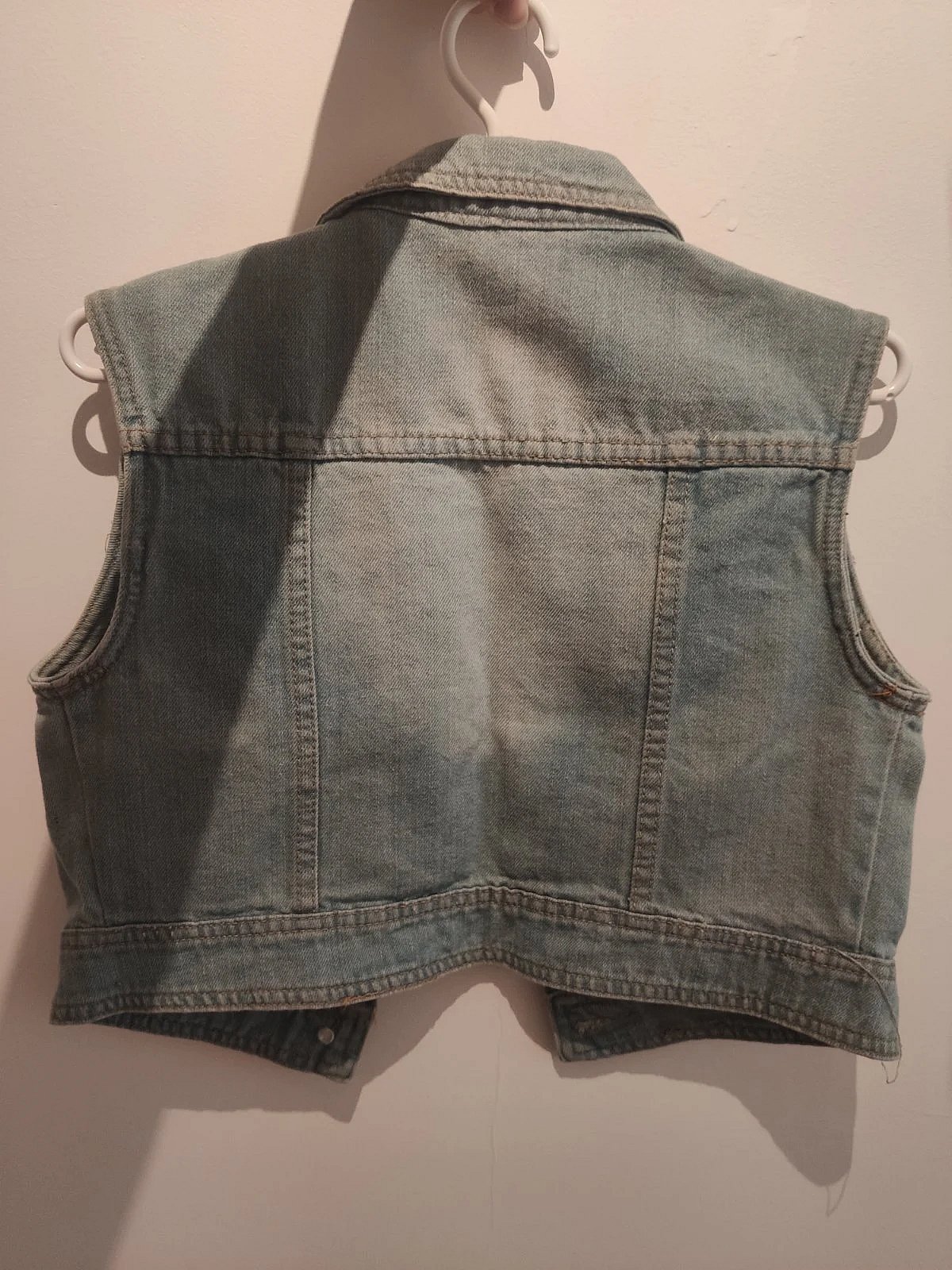 Ġakketta klassika tad-denim blu - photo 2