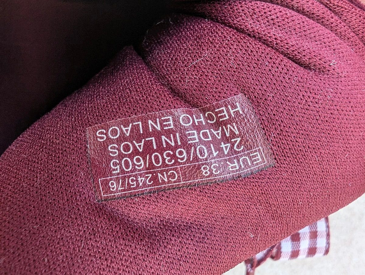 Scarpe da ginnastica Zara con lacci e nastro color bordeaux, taglia EU38 - photo 5