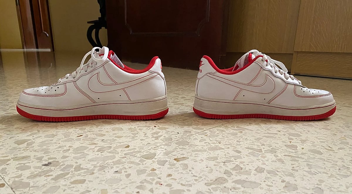 Nike Air Force 1 '07 Stitch in White/University Red - photo 3