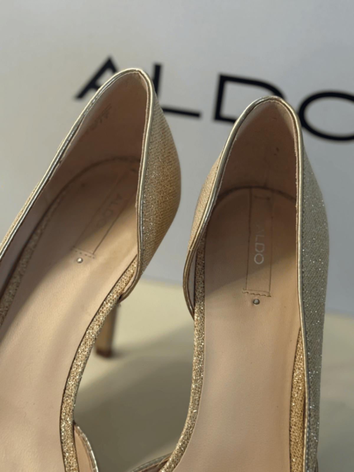 Gold Glitter Heels Aldo - photo 3