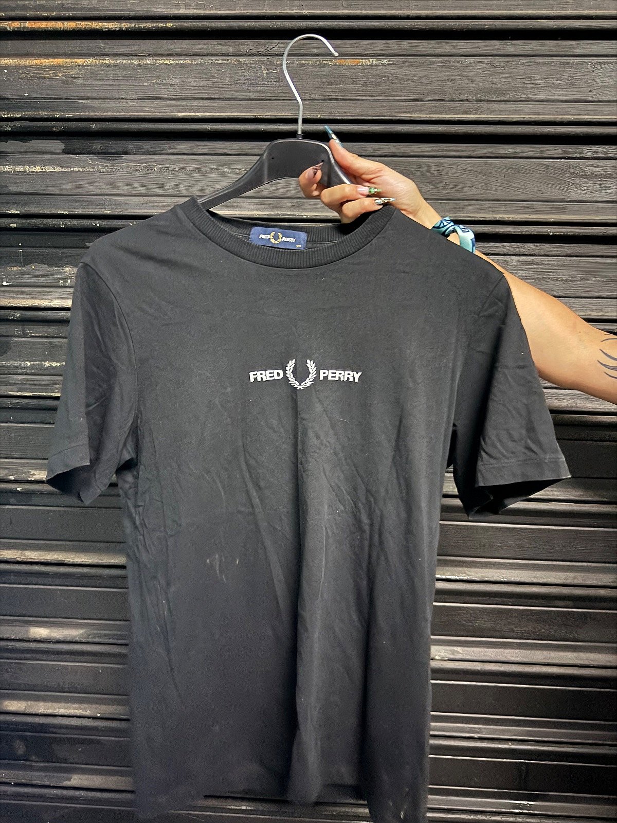 Camiseta negra de Fred Perry - photo 2