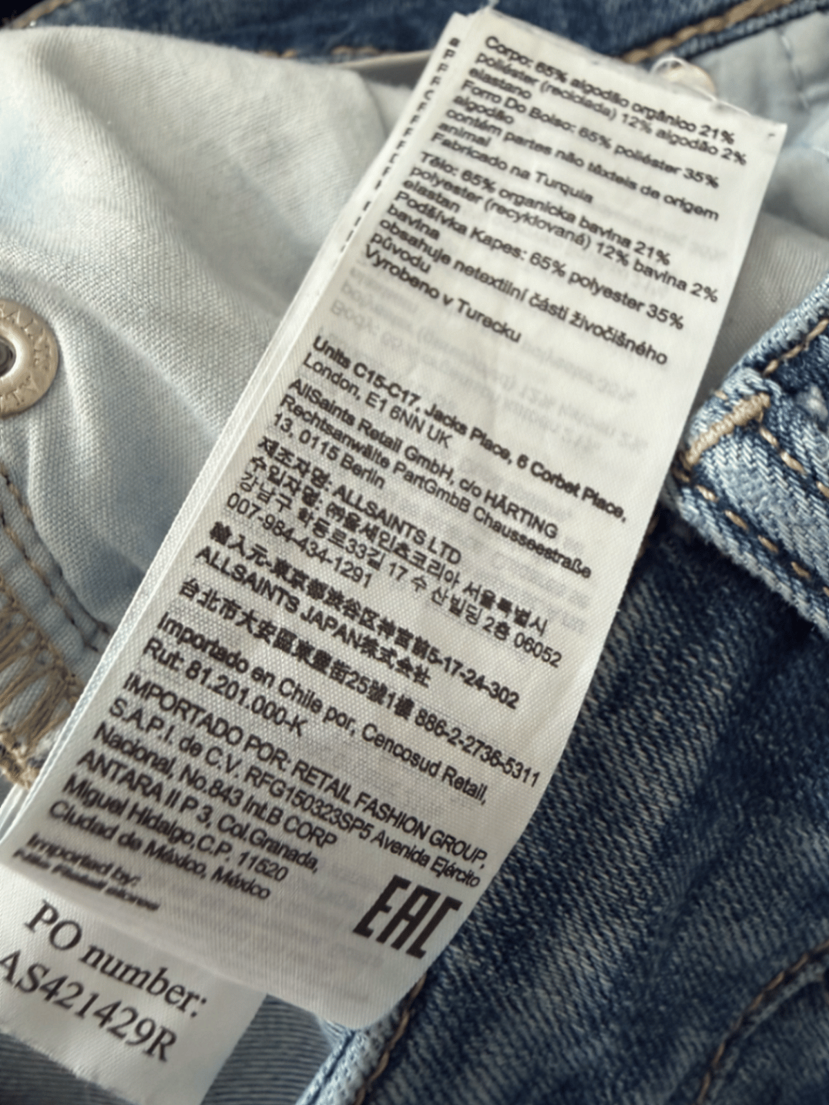AllSaints Haldan Straight Leg Jeans - photo 7