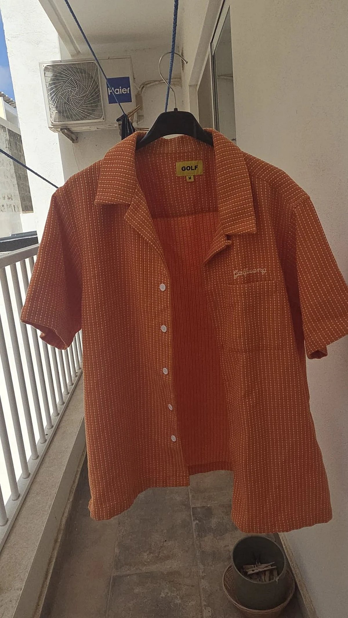 Golf Wang × Tyler The Creator: camisa de botones con costuras - photo 4