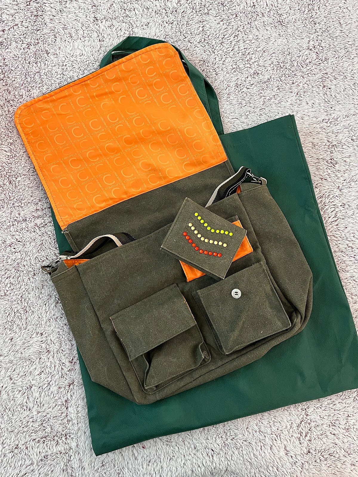 Set composto da borsa a tracolla e portafoglio Camomilla - photo 2