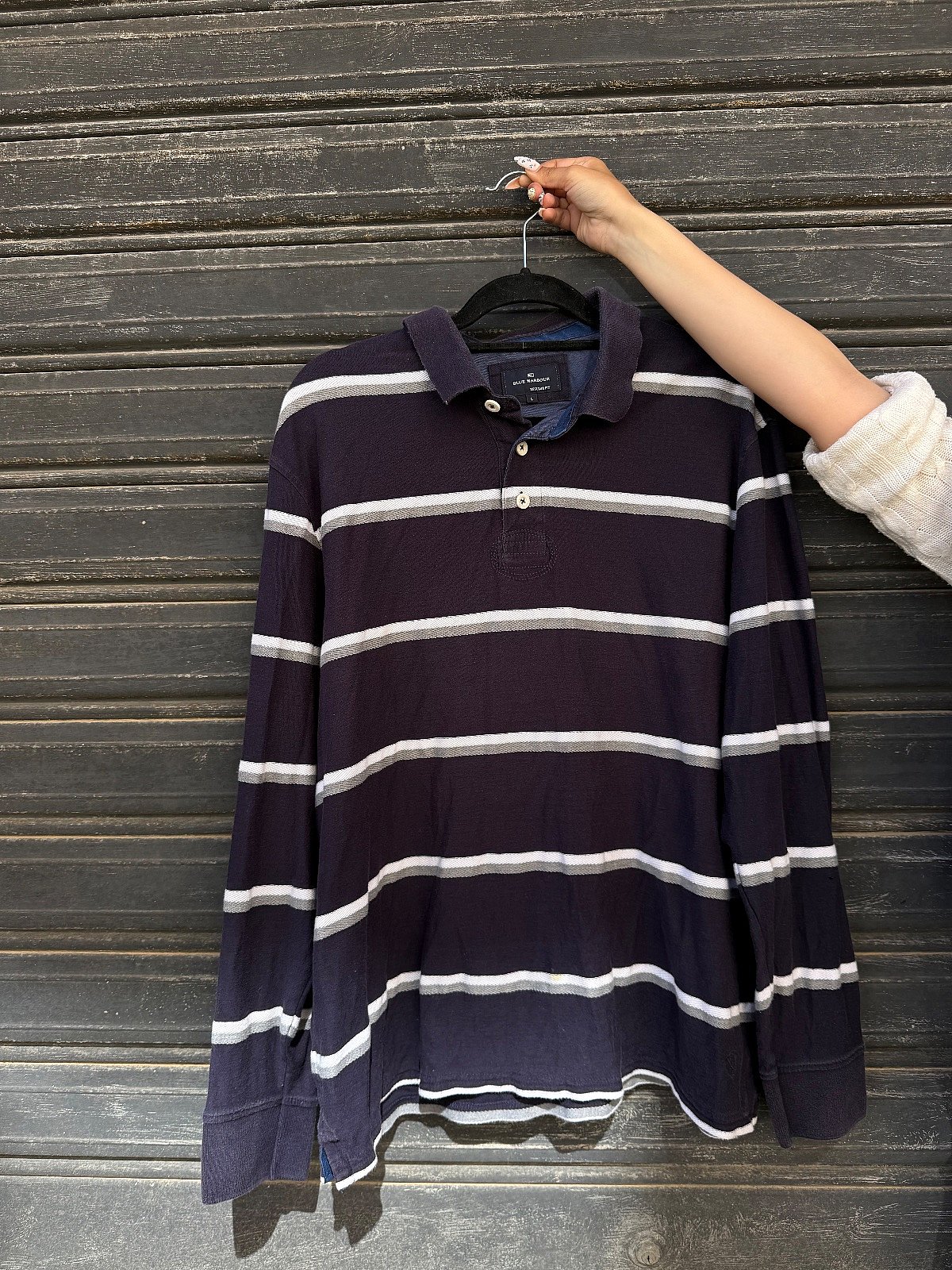 Blue Harbor Stripped Collard Shirt - photo 2