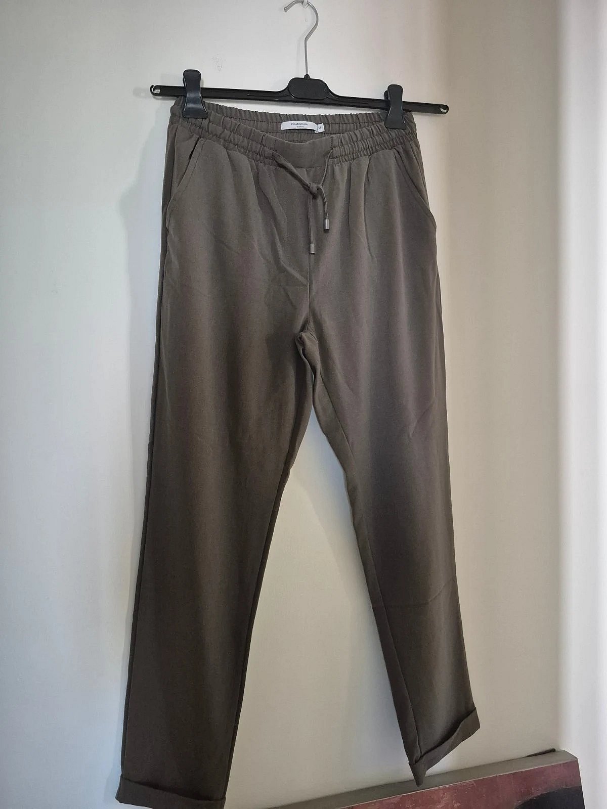 Pantalones con cordón de Piazza Italia Olive - photo 3