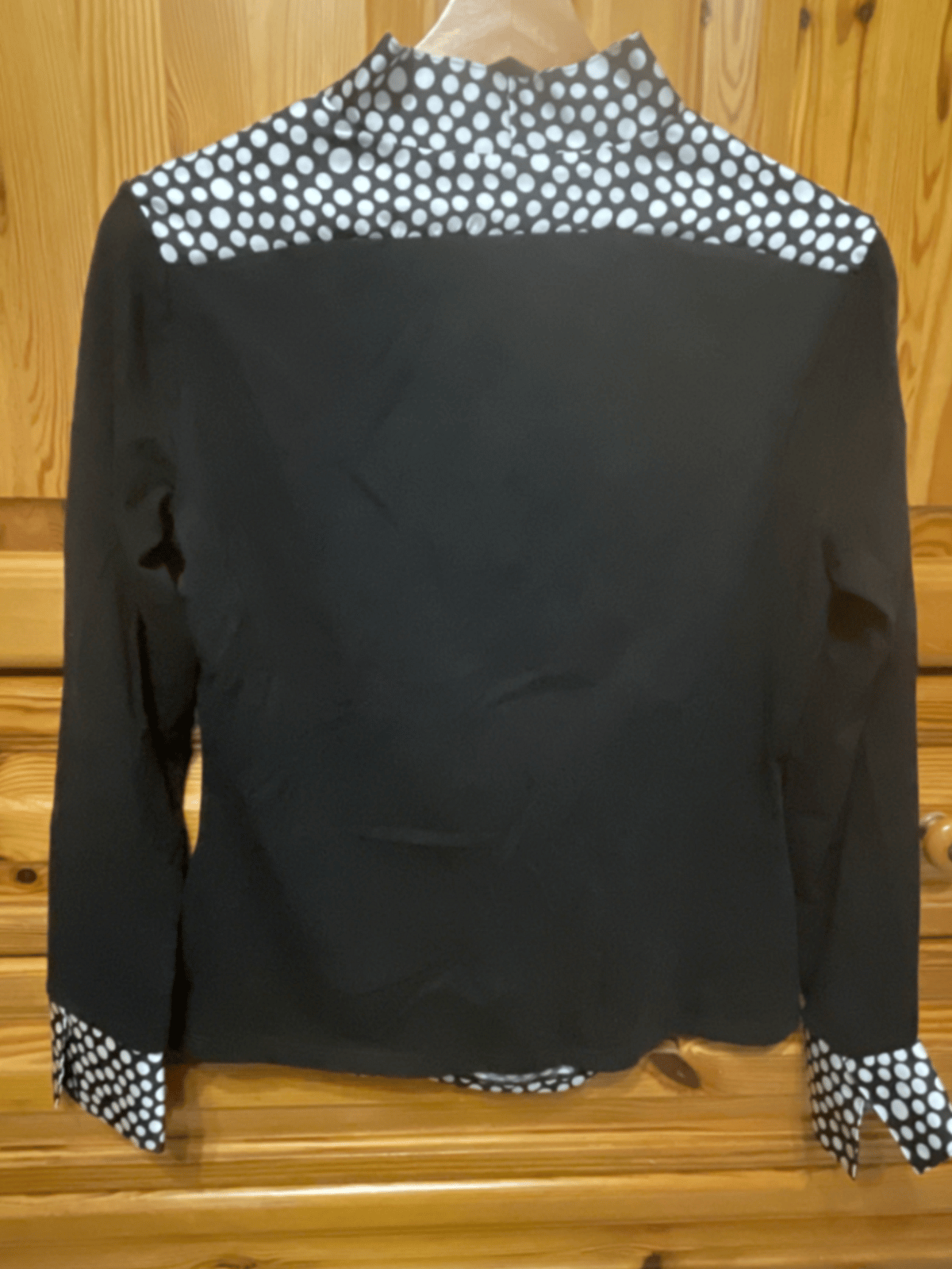 Top b'għonq finta b'pannell Polka Dot - photo 2