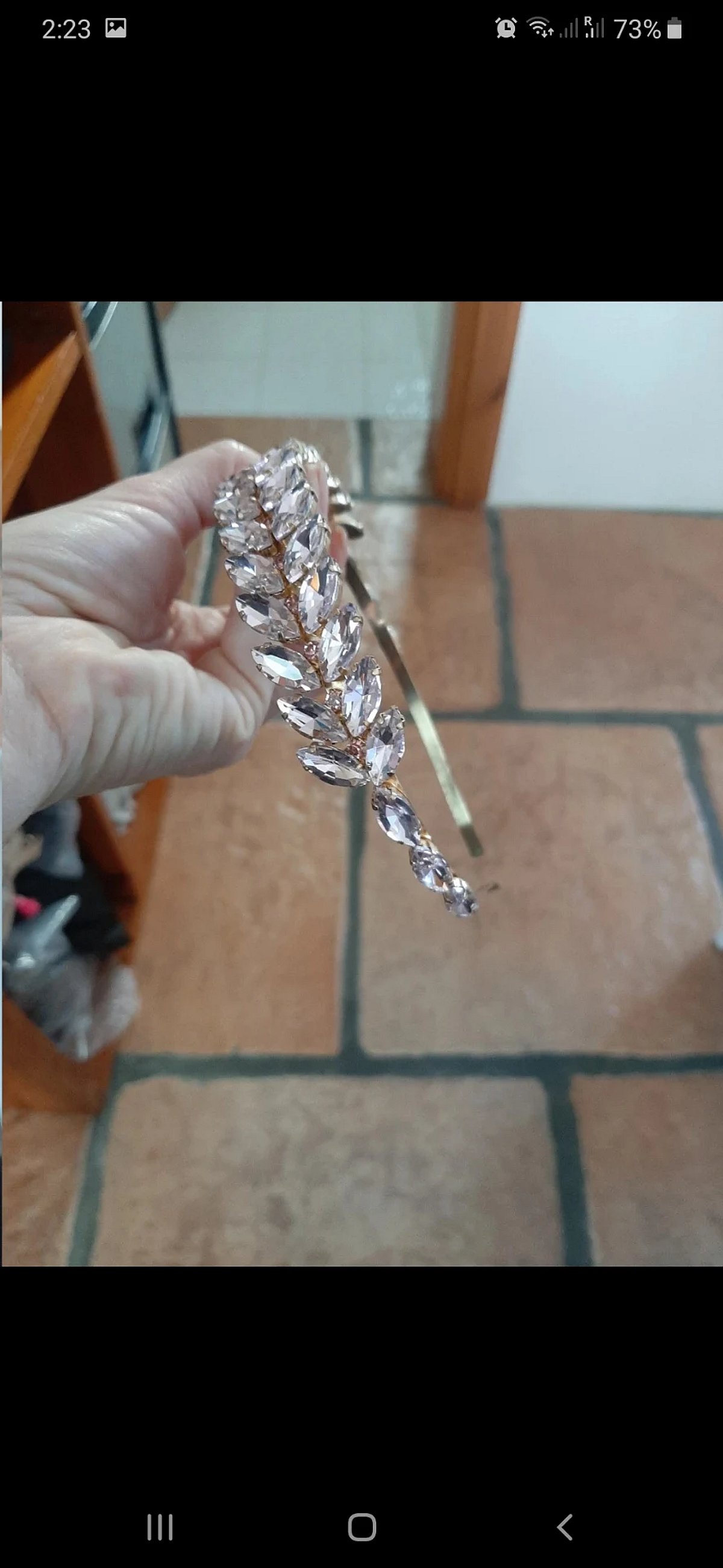 Fascia per capelli con cristalli scintillanti - photo 8