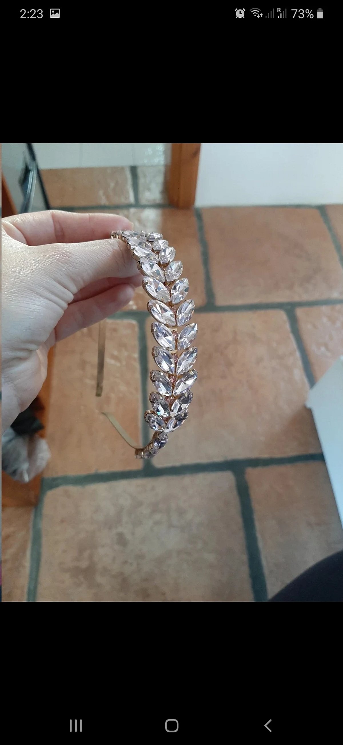 Fascia per capelli con cristalli scintillanti - photo 7