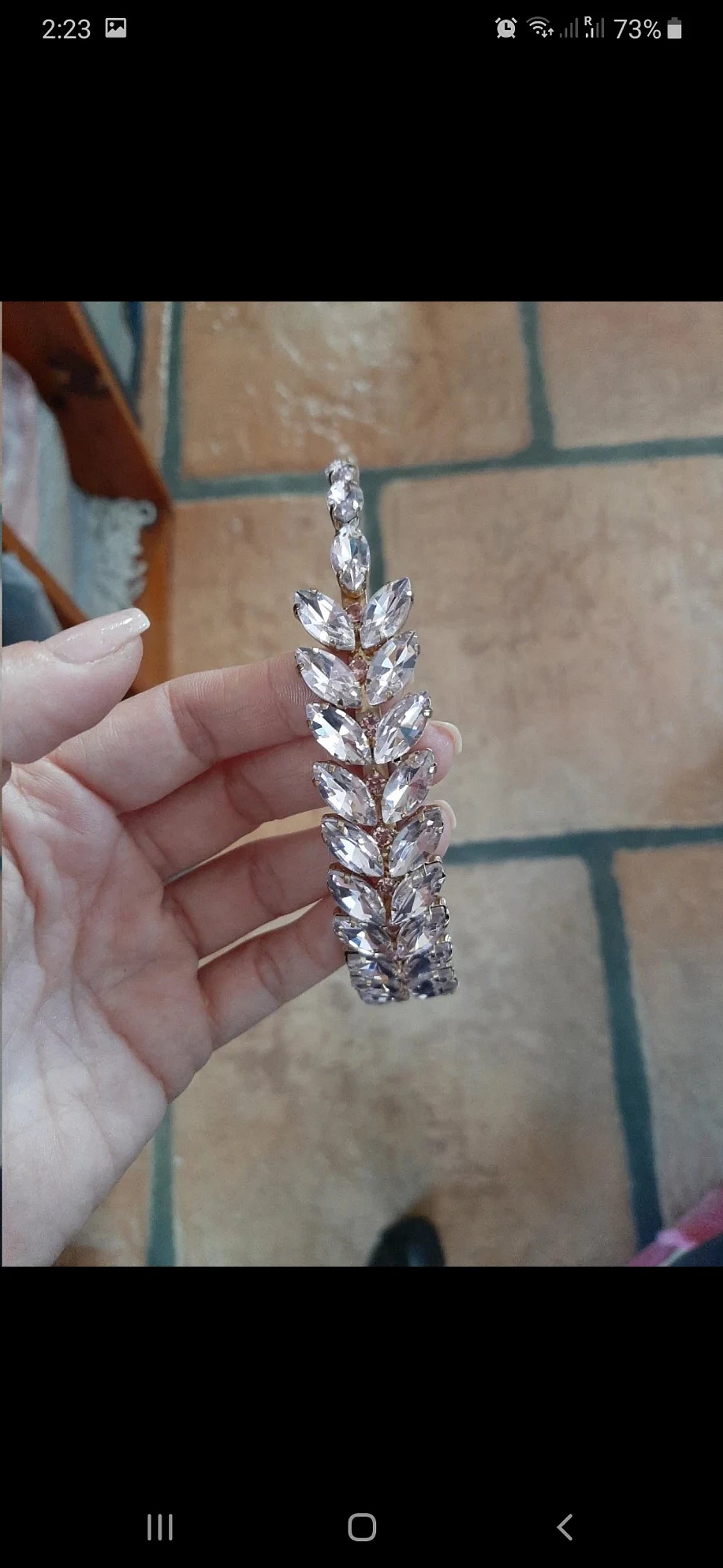 Fascia per capelli con cristalli scintillanti - photo 6