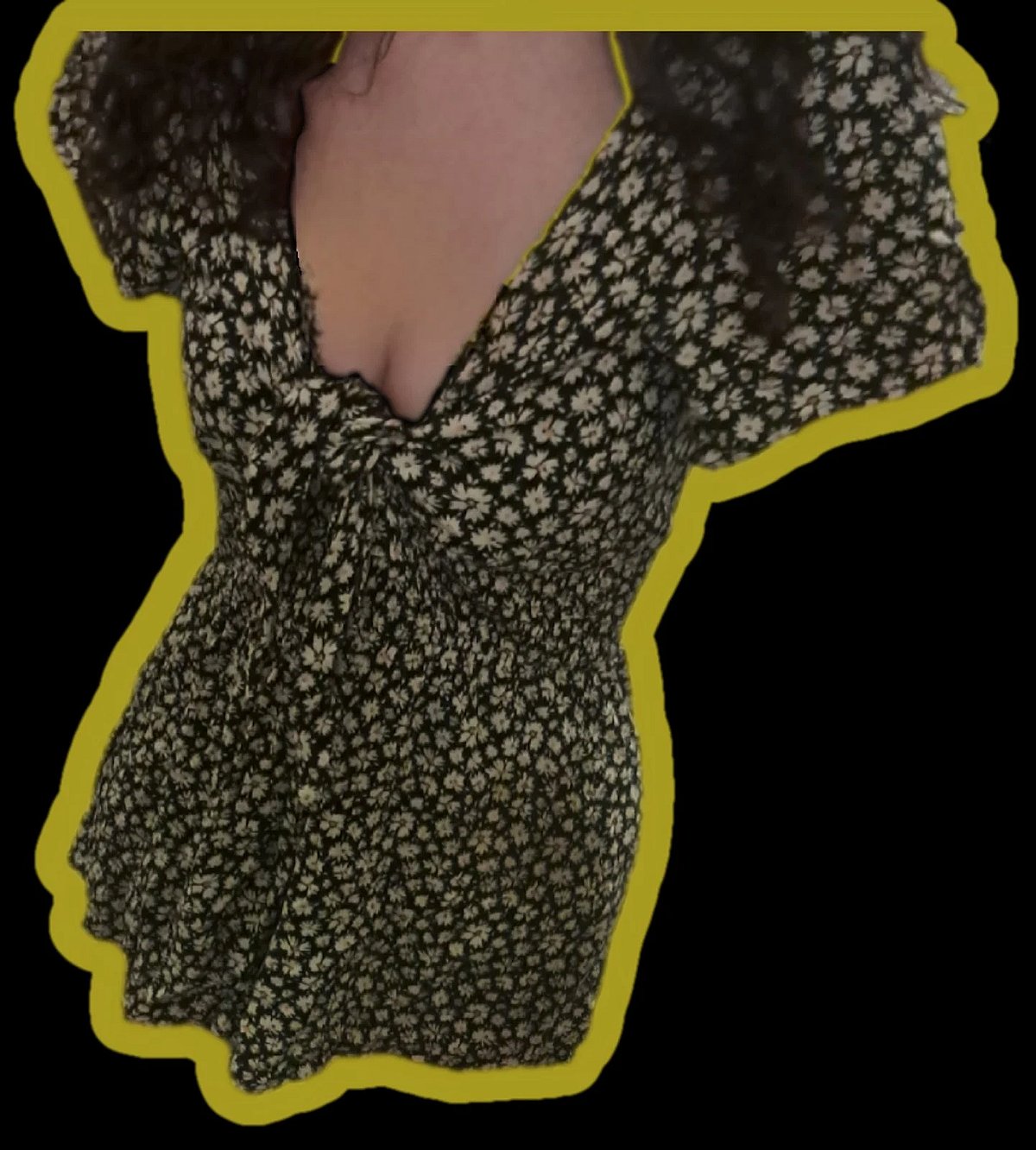 Romper tal-Jumpsuit Bershka Daisy Tie-Front - Tidher qisha Mini Dress - Daqs S - photo 4
