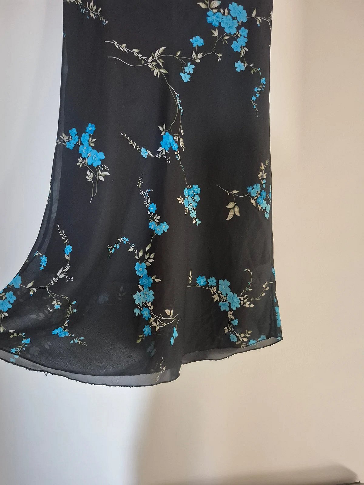 Gonna midi nera a fiori - photo 4