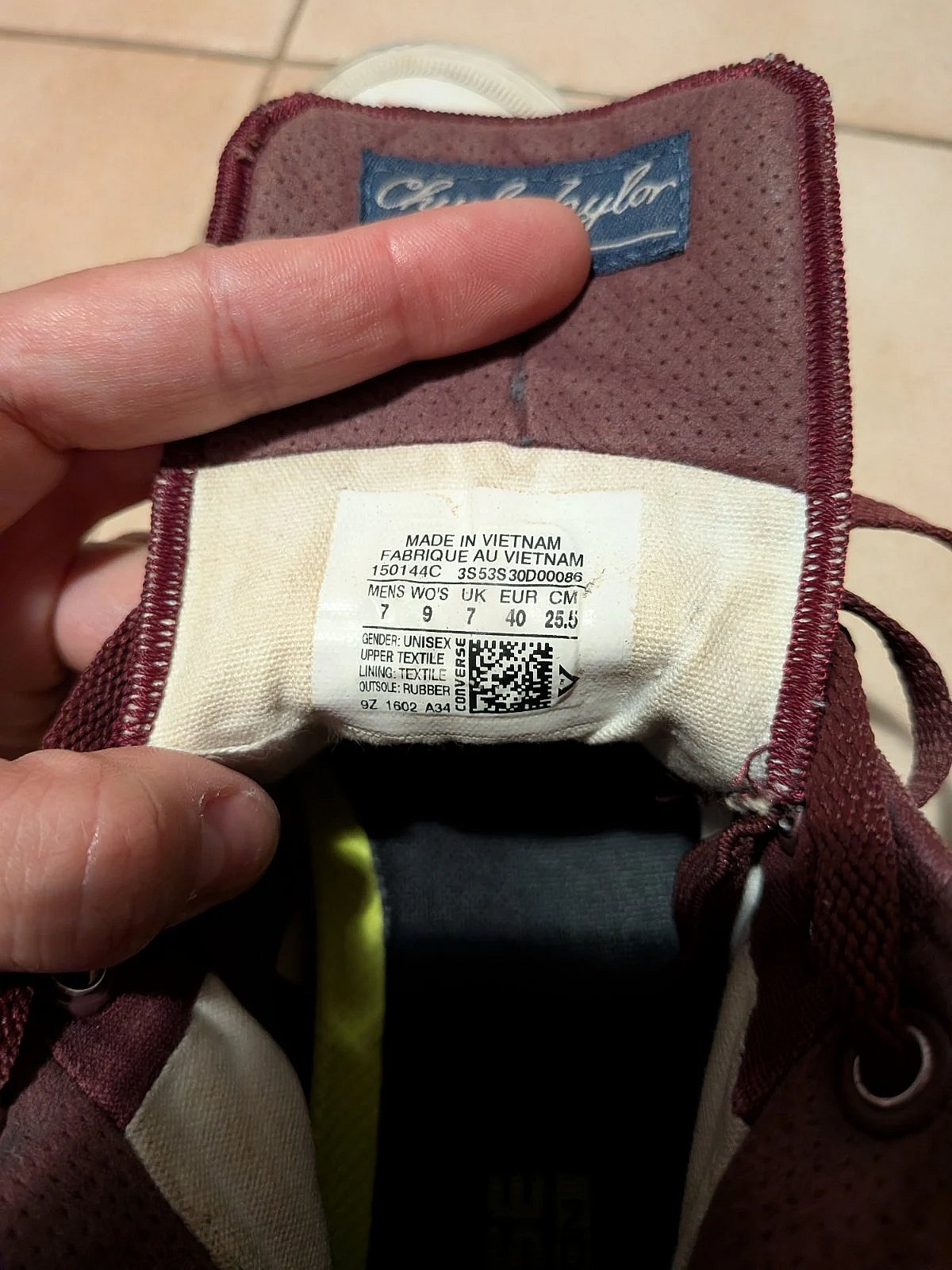 Maroon Converse High-Top Sneakers - photo 4