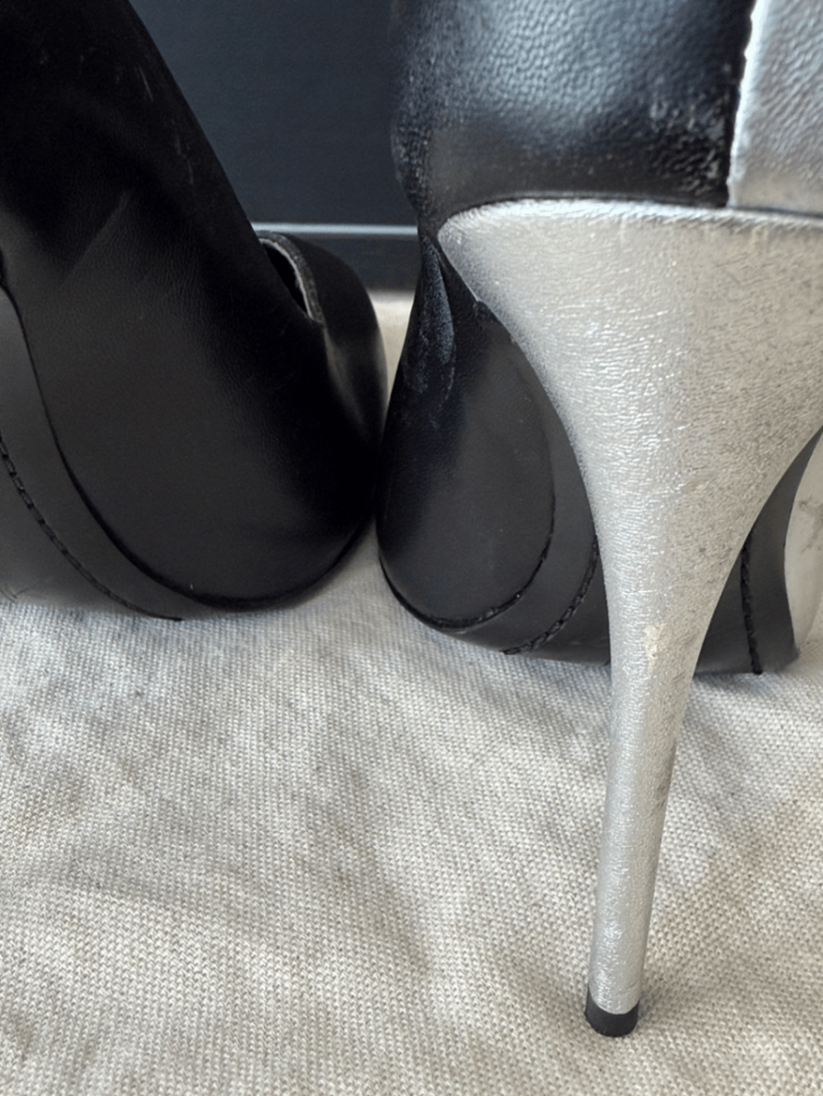 Two-Tone Pointed Toe Stiletto Pumps - photo 6