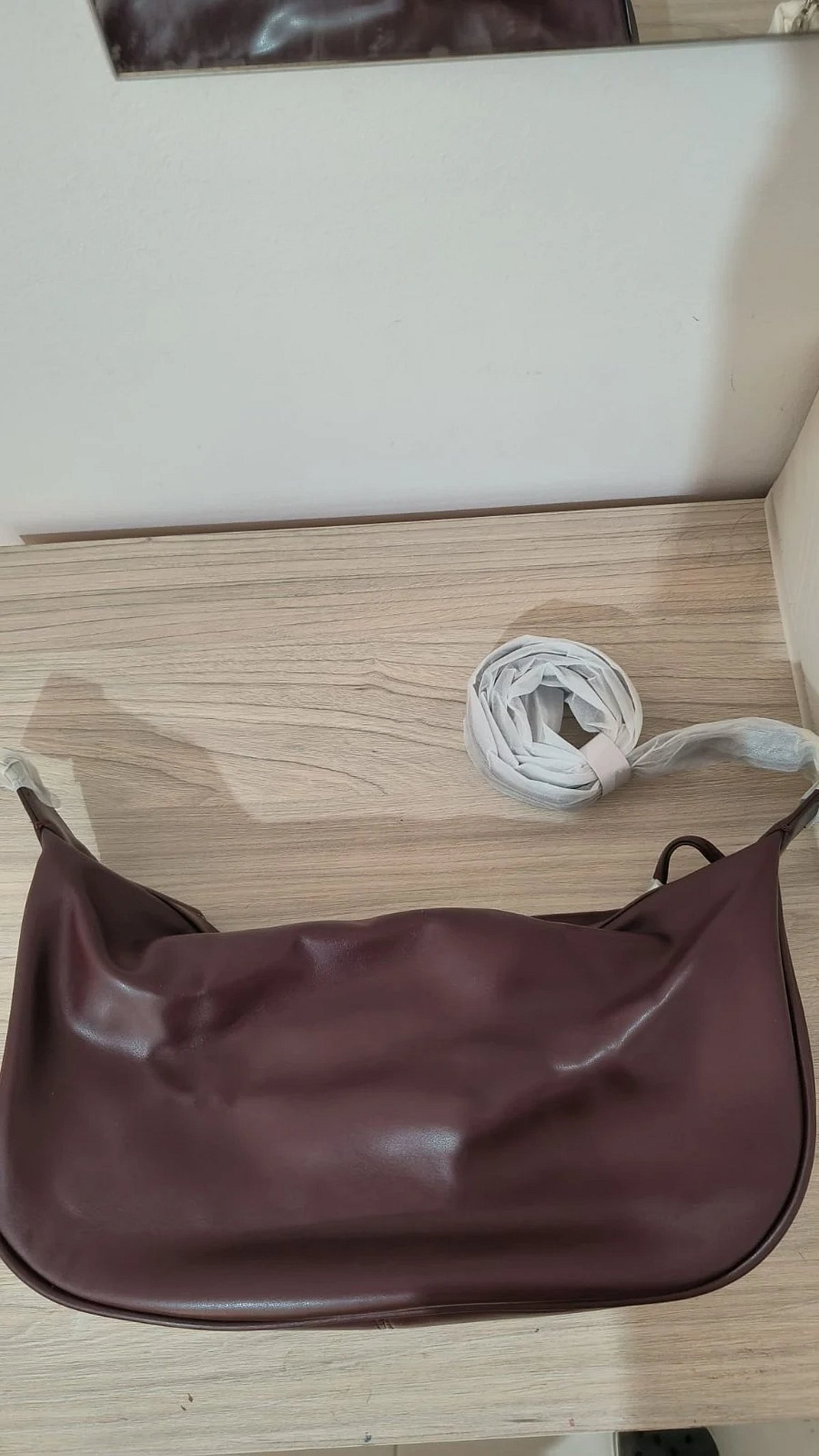 Borża tal-ispalla Burgundy Handbag - photo 2