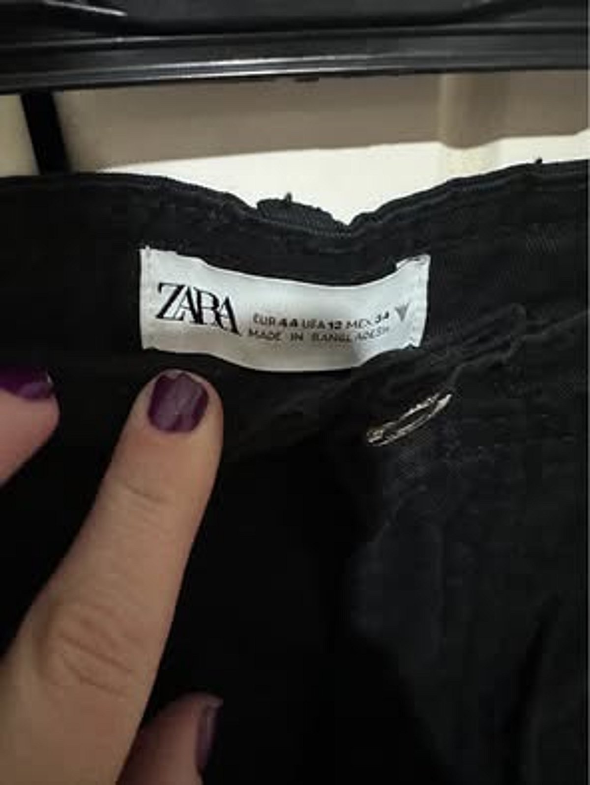 Calças cargo de algodão pretas da Zara - photo 2