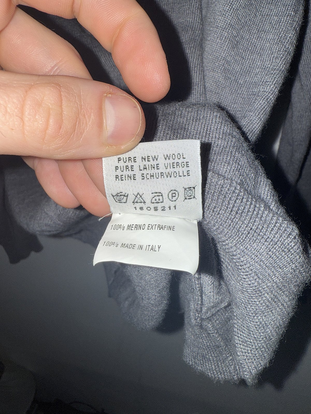 Jersey Ingram gris con cremallera de un cuarto - photo 3