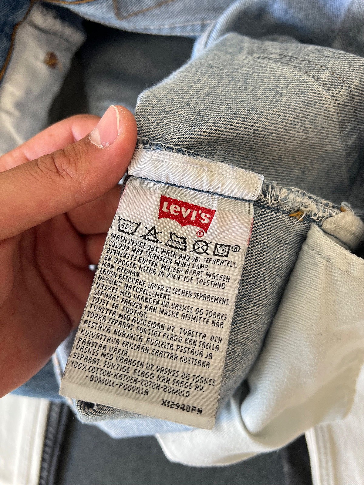 Jeans Levi’s 501 – modello vintage a gamba dritta | Azzurro chiaro | W34 L34 | Prodotto nel Regno Unito - photo 5