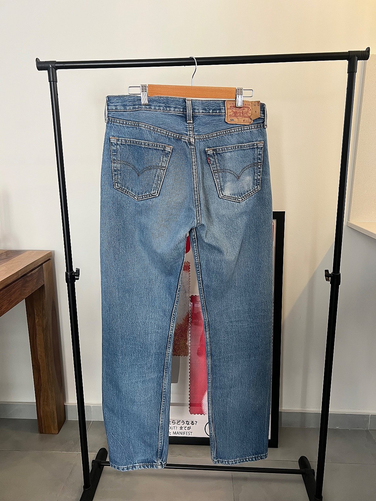 Jeans Levi’s 501 – modello vintage a gamba dritta | Azzurro chiaro | W34 L34 | Prodotto nel Regno Unito - photo 2
