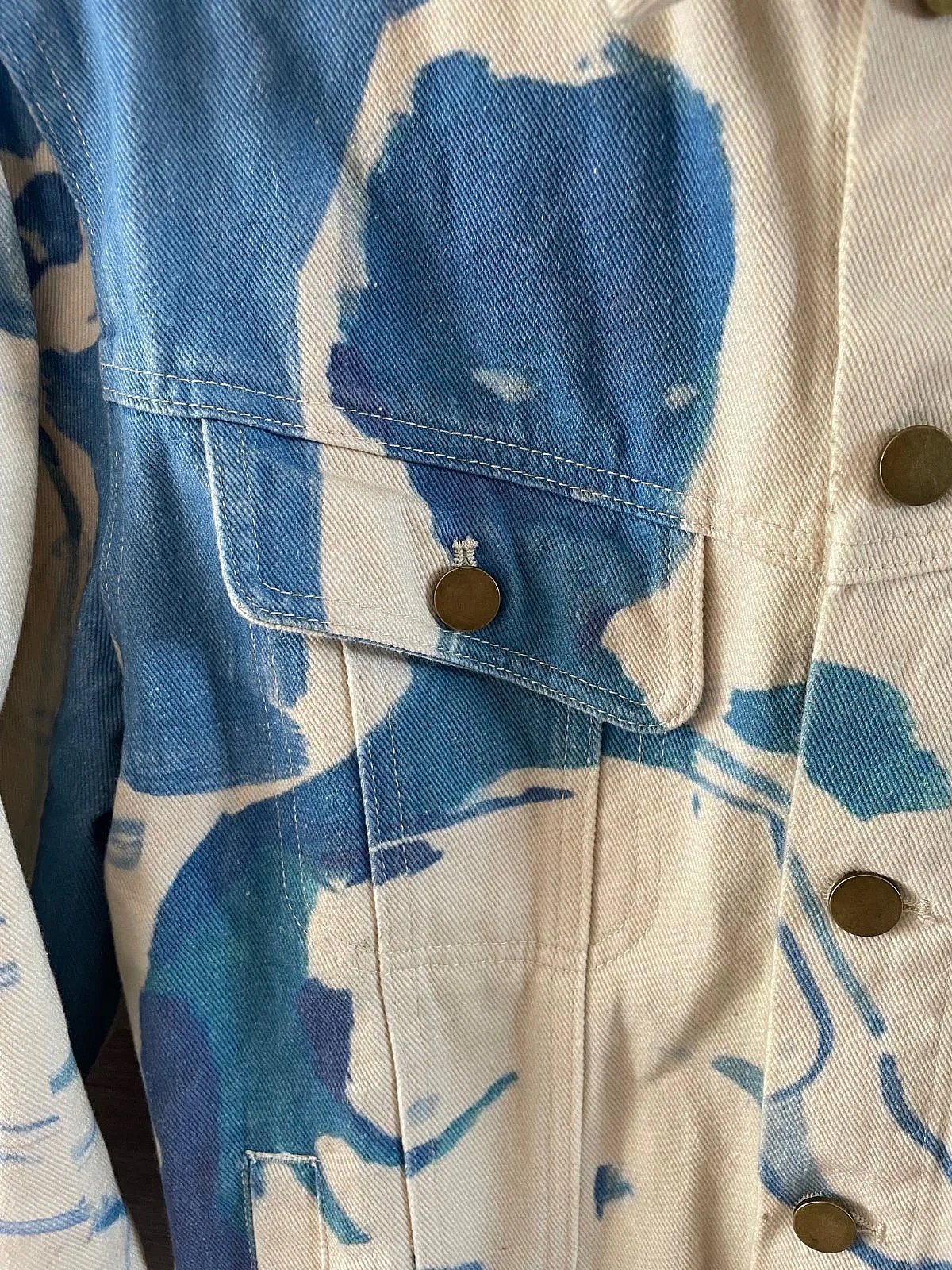 Ġakketta tad-Denim tal-Pittura tas-Sodda KidSuper 1989 - photo 4