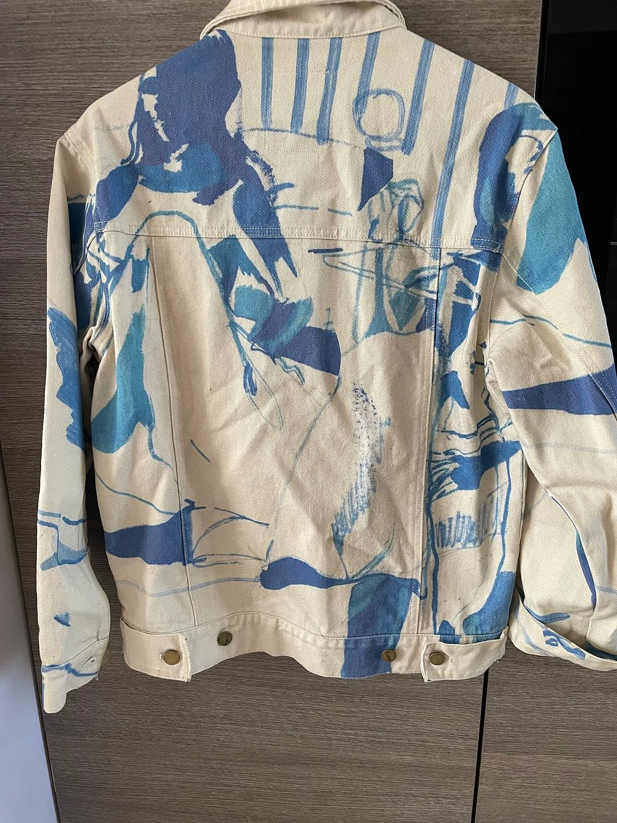 Ġakketta tad-Denim tal-Pittura tas-Sodda KidSuper 1989 - photo 3