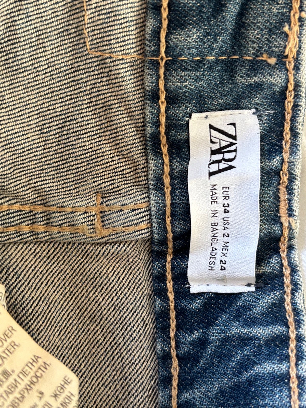 Jeans tad-Denim Blu ta' Zara - photo 6