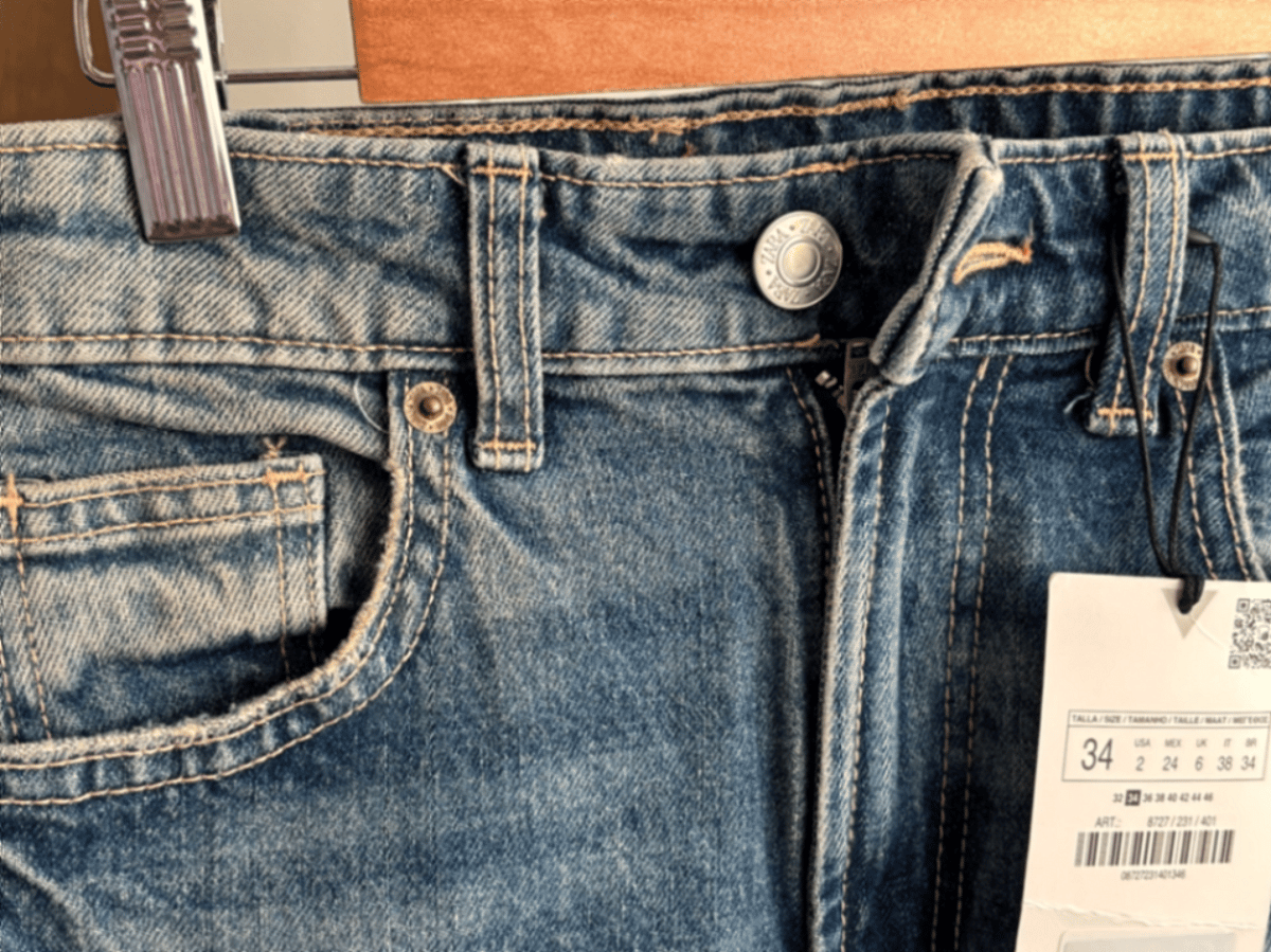 Jeans tad-Denim Blu ta' Zara - photo 3