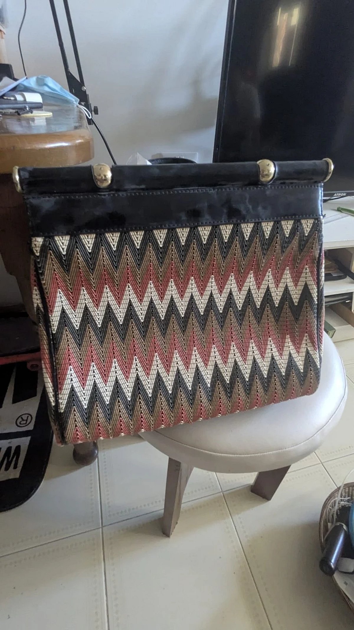 Roberto Cavalli Zigzag Pattern Handbag - photo 2