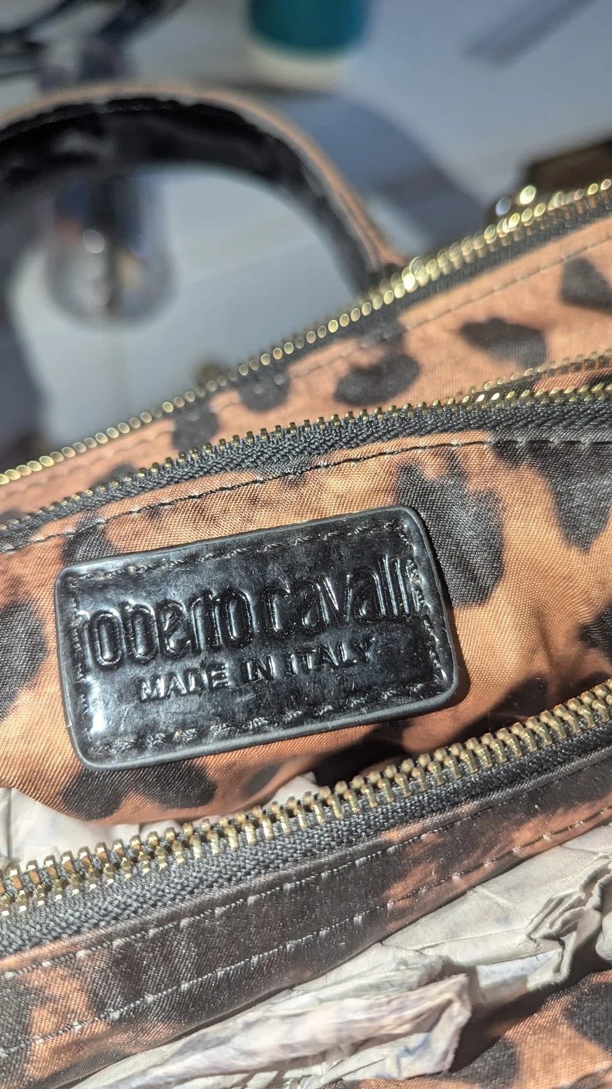 Roberto Cavalli Zigzag Pattern Handbag - photo 4