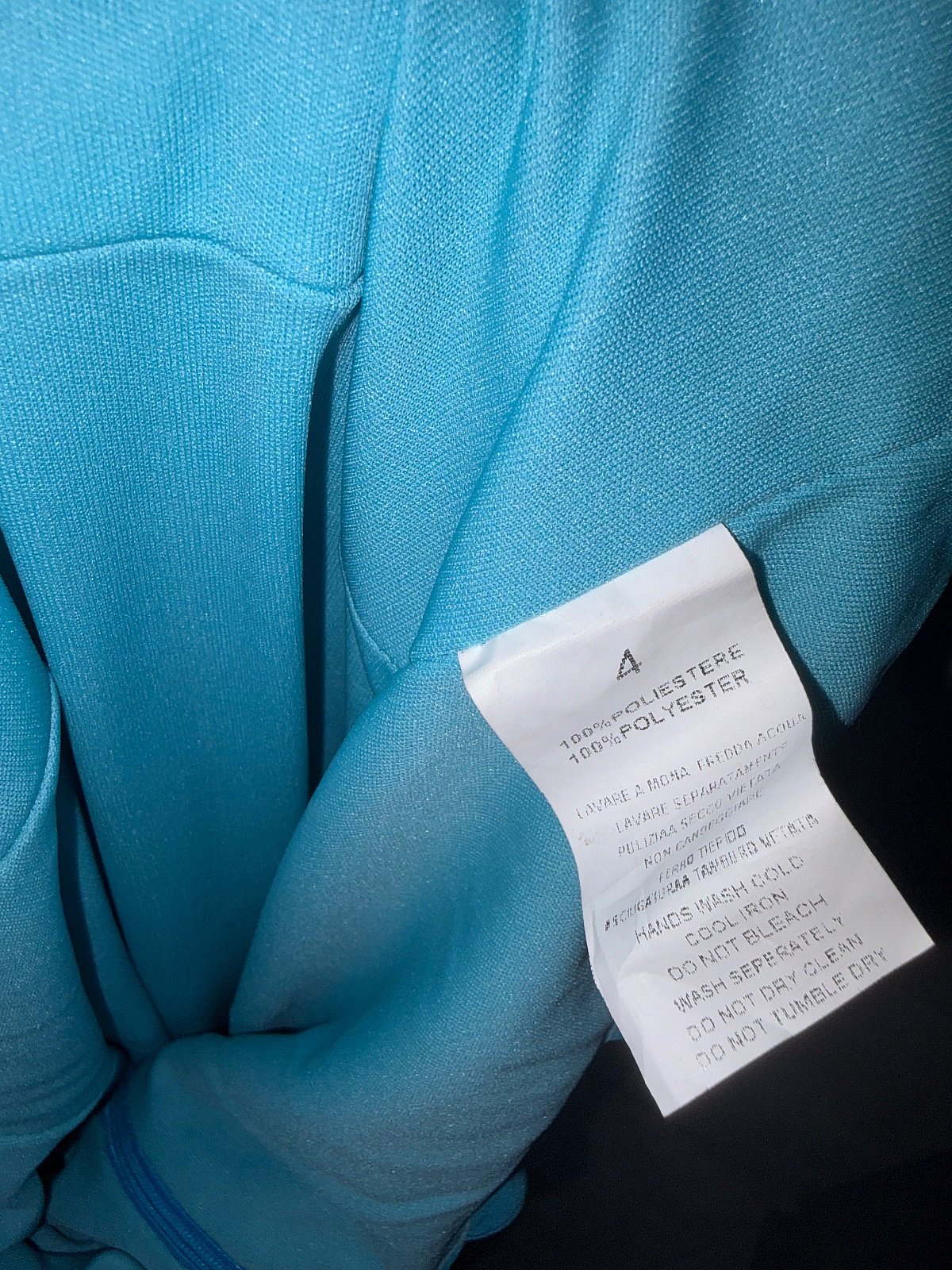 Aqua Blue One Shoulder Dress Size M/L - photo 8