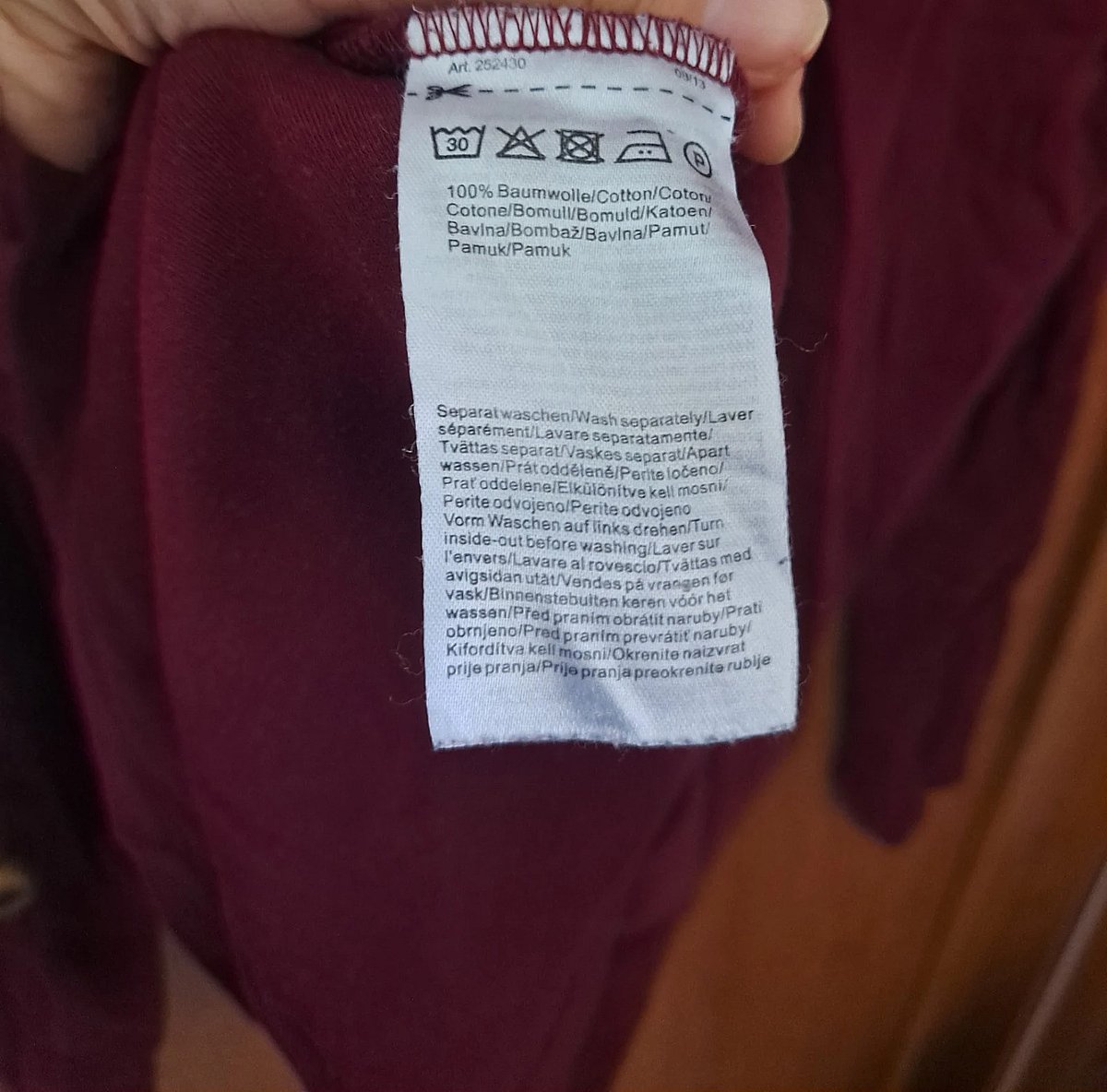 Cecil Burgundy Long Sleeve Top - photo 3