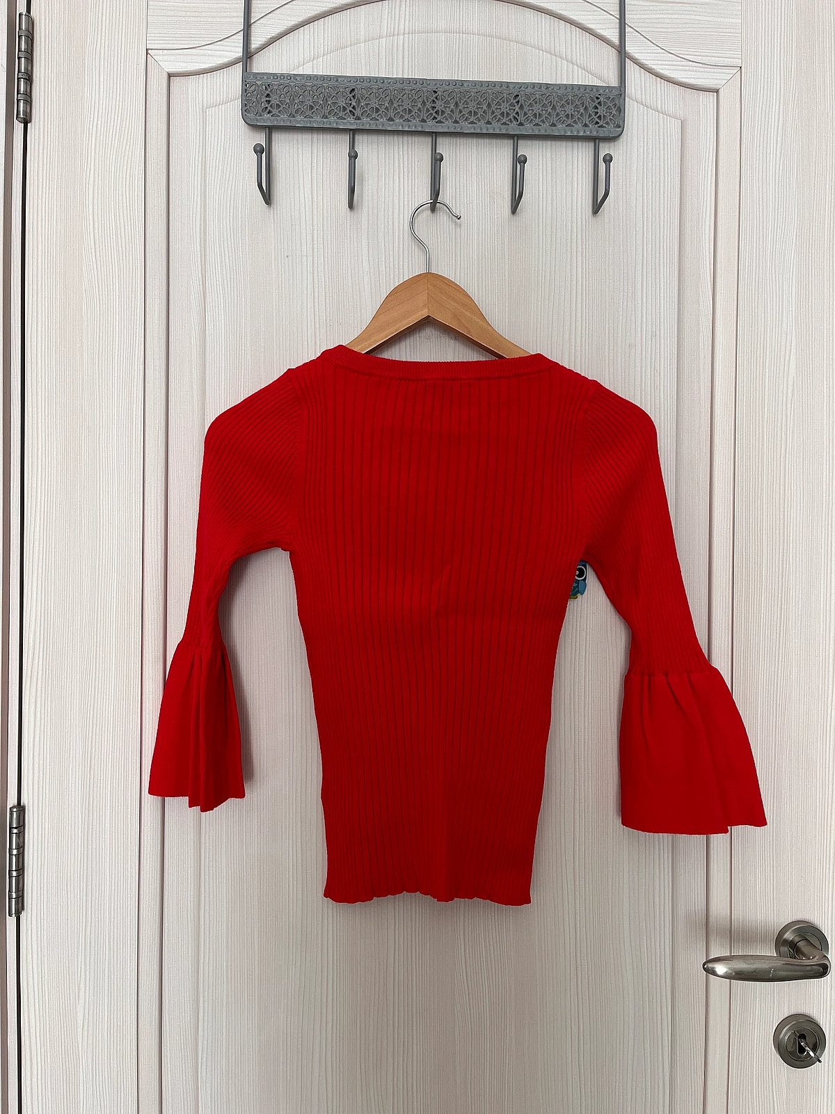 Top com mangas largas vermelho da Karen Millen - photo 2