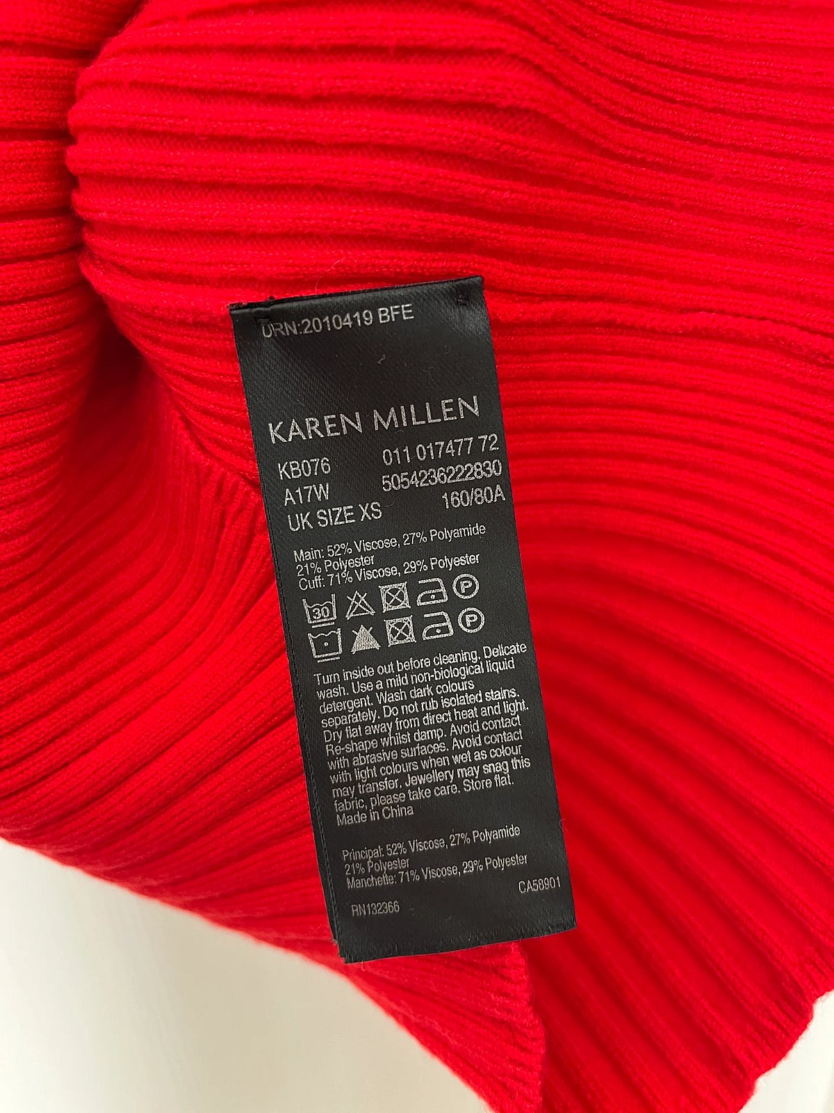 Top com mangas largas vermelho da Karen Millen - photo 4