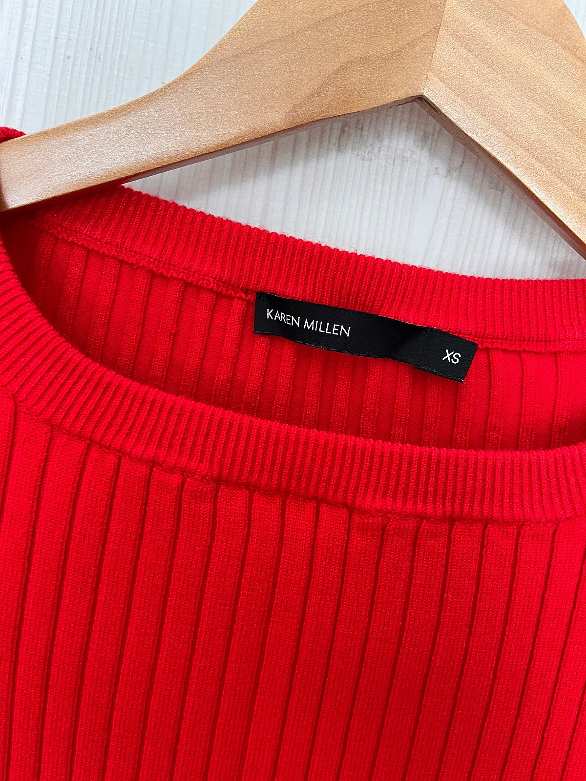 Top com mangas largas vermelho da Karen Millen - photo 5