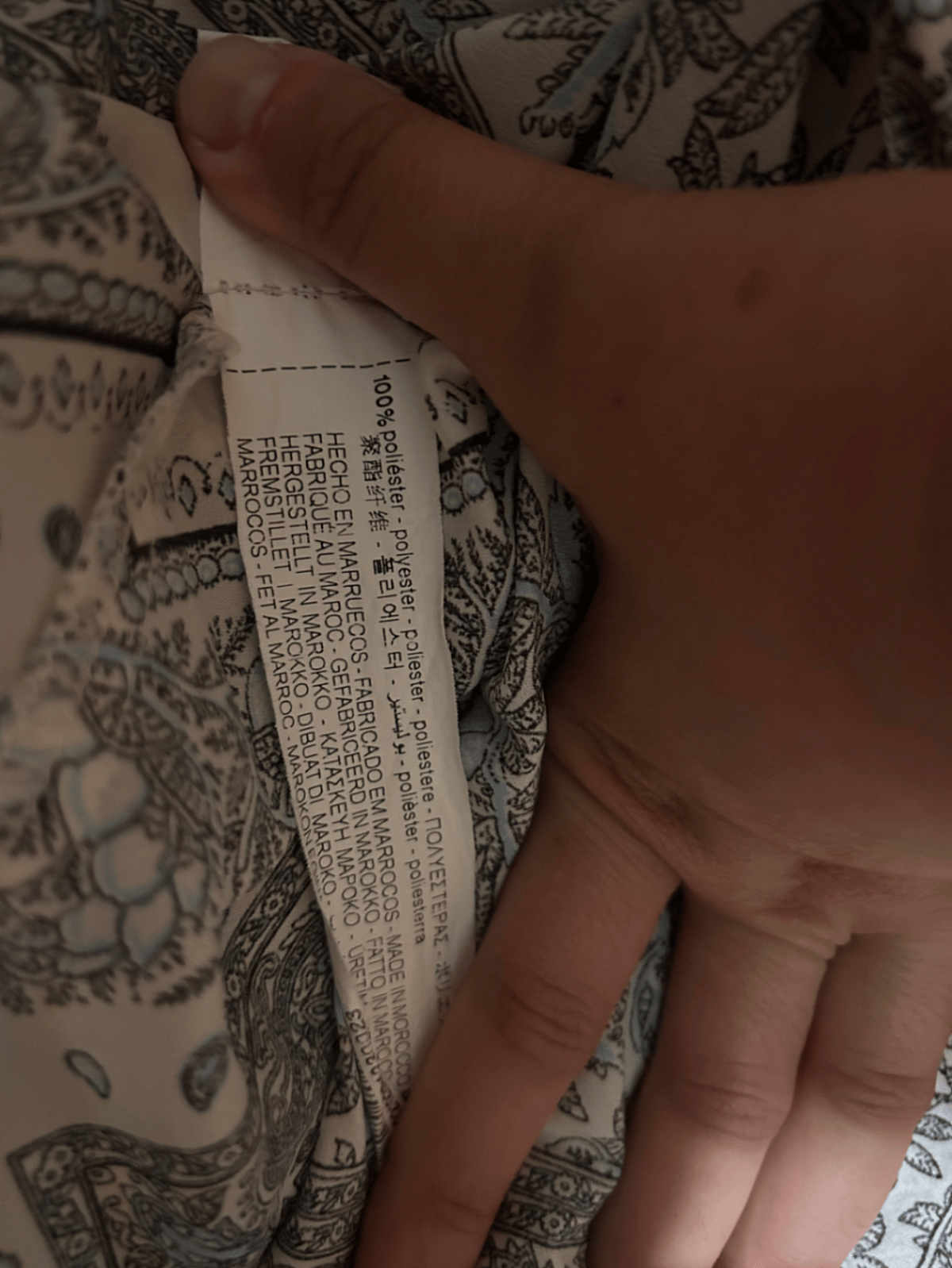 Qmis Zara Paisley Print b'kmiem twal - photo 2