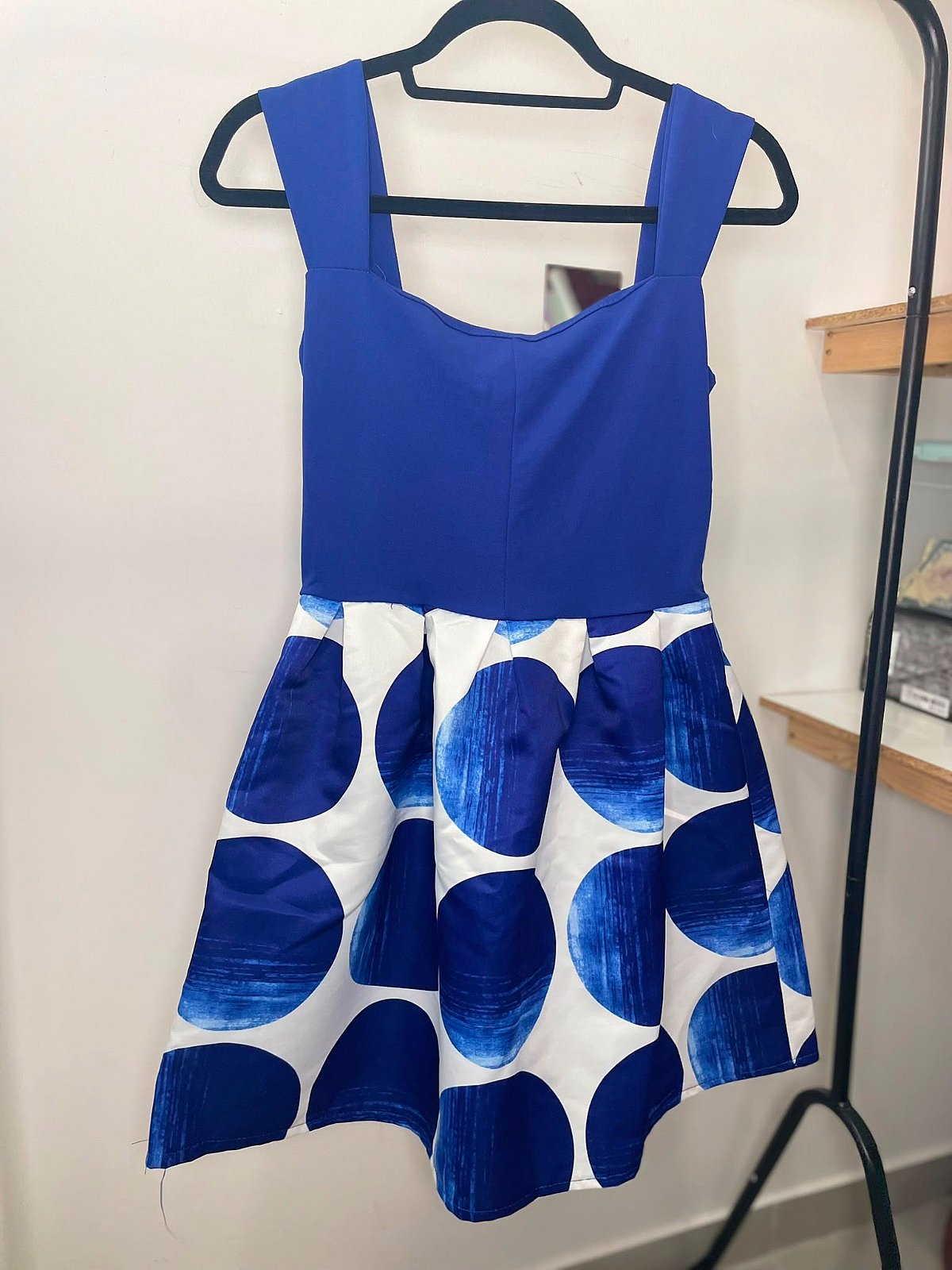 Vestido azul con lunares - photo 3