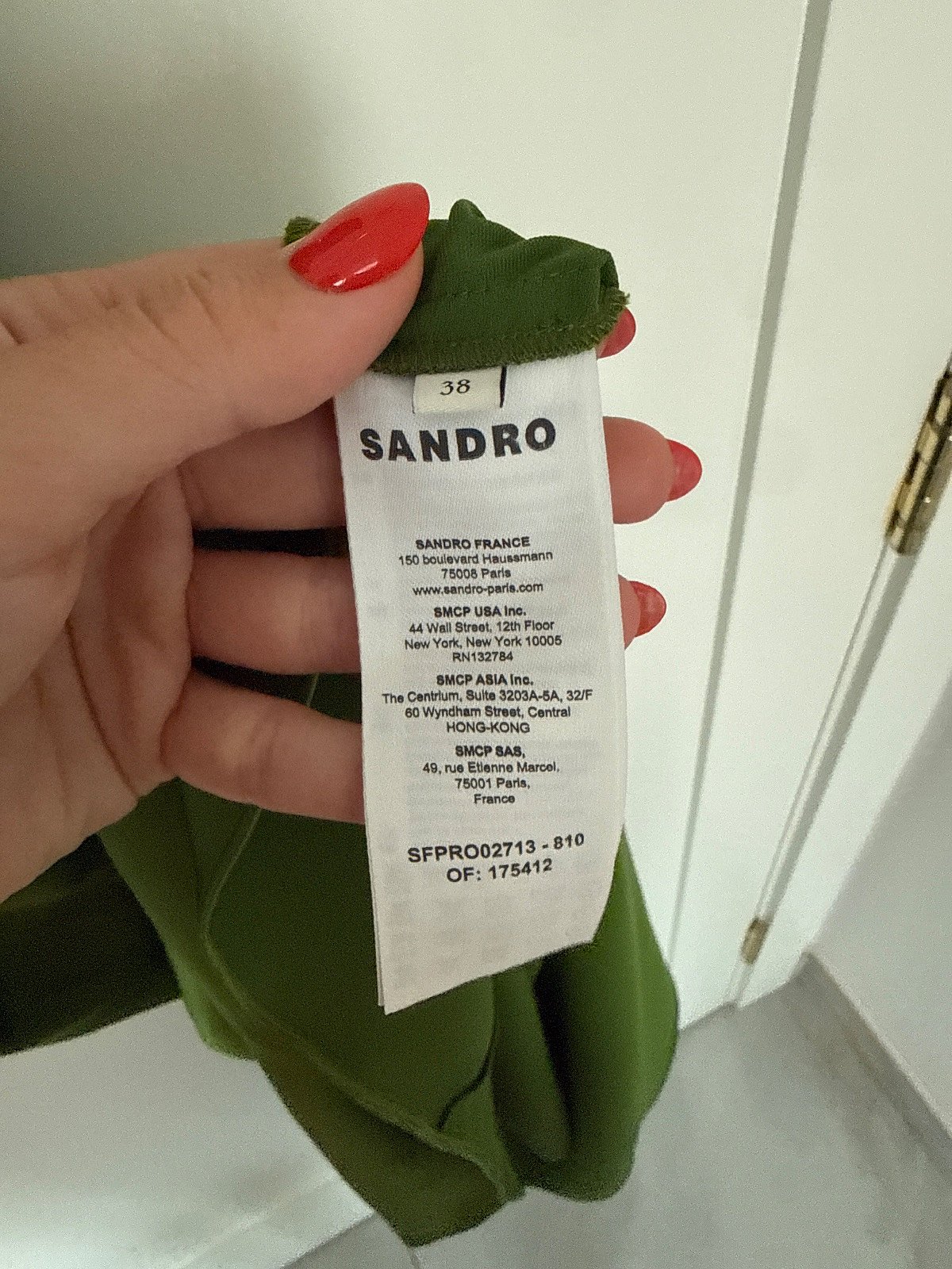 Sandro Green Ruched Midi Dress - photo 3