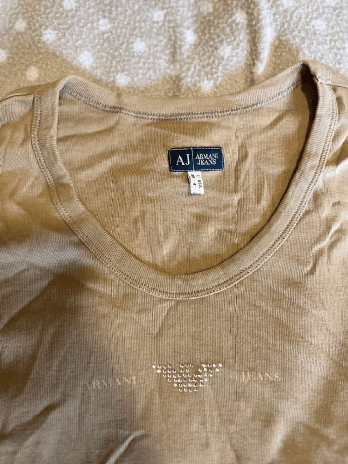 T-shirt Armani Jeans con logo strass - photo 2
