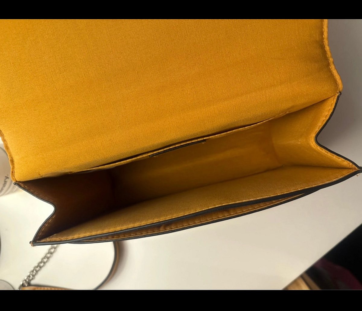 Nuova borsa a tracolla con catena giallo senape - photo 7