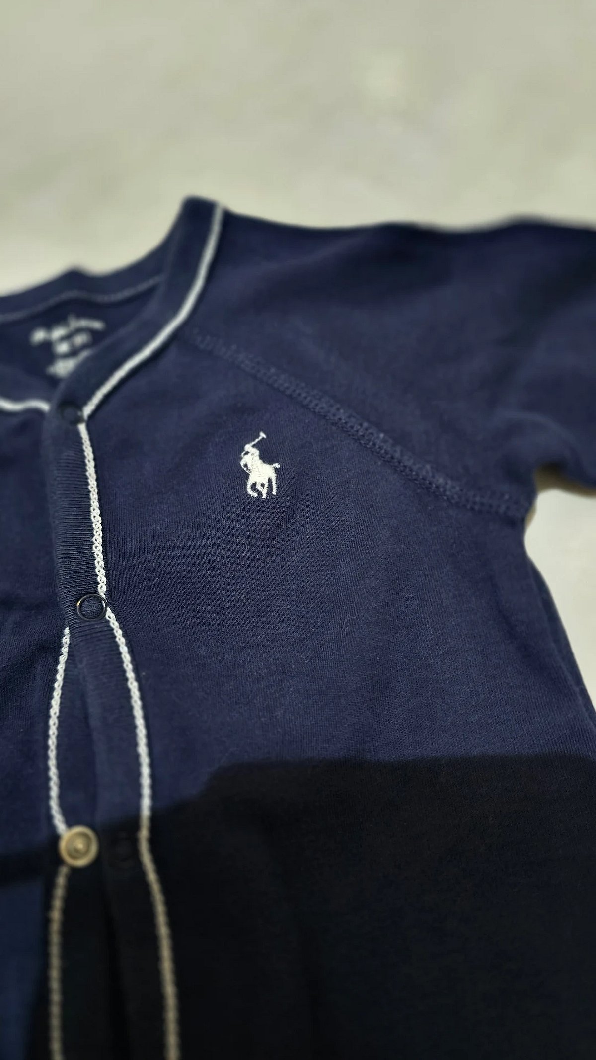 Ralph Lauren Sleepsuit Blu Navy b'Kmiem Twil - photo 2