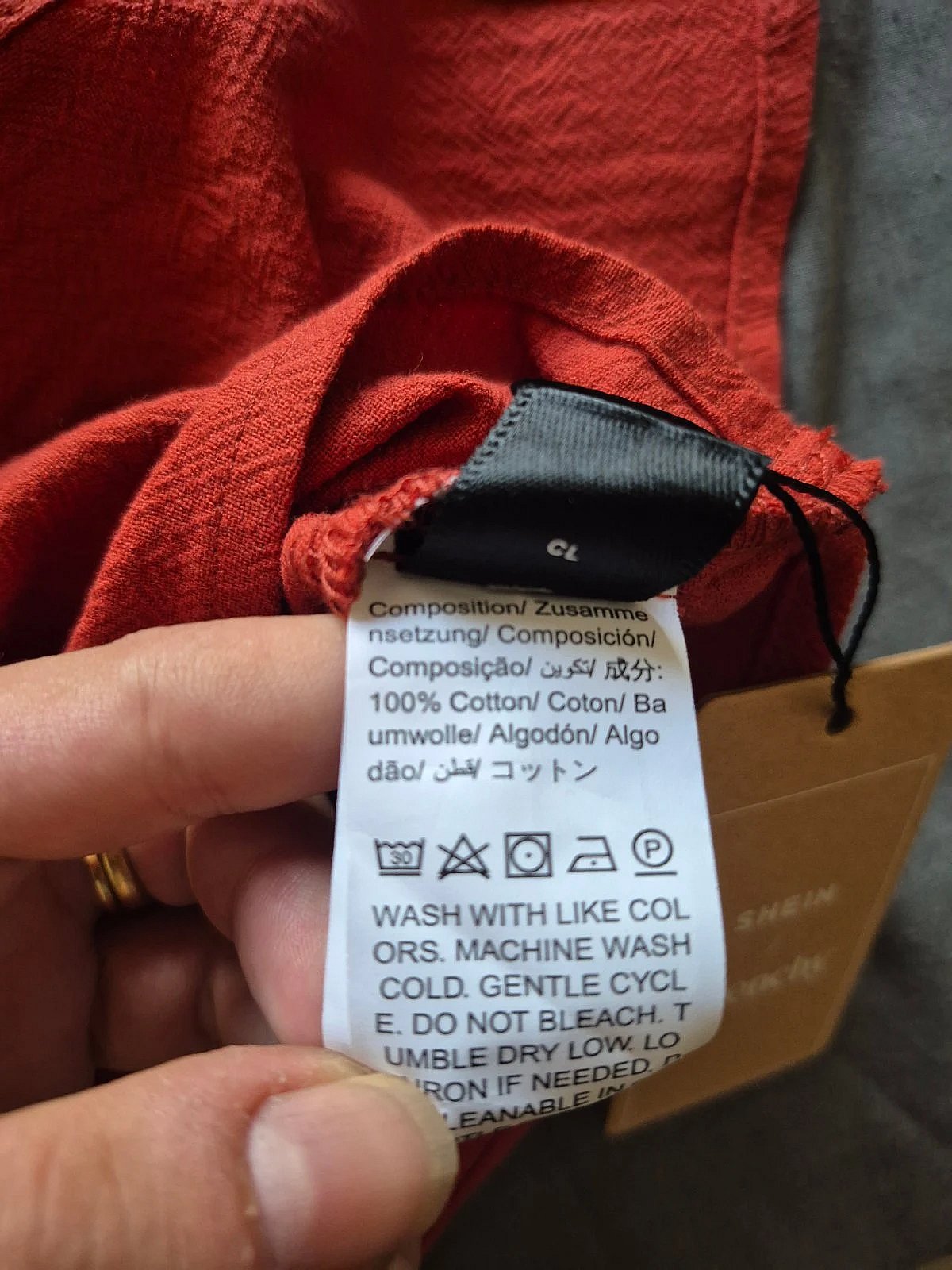 Shein, novo com etiqueta! Saia com calças interiores, tamanho L - photo 7