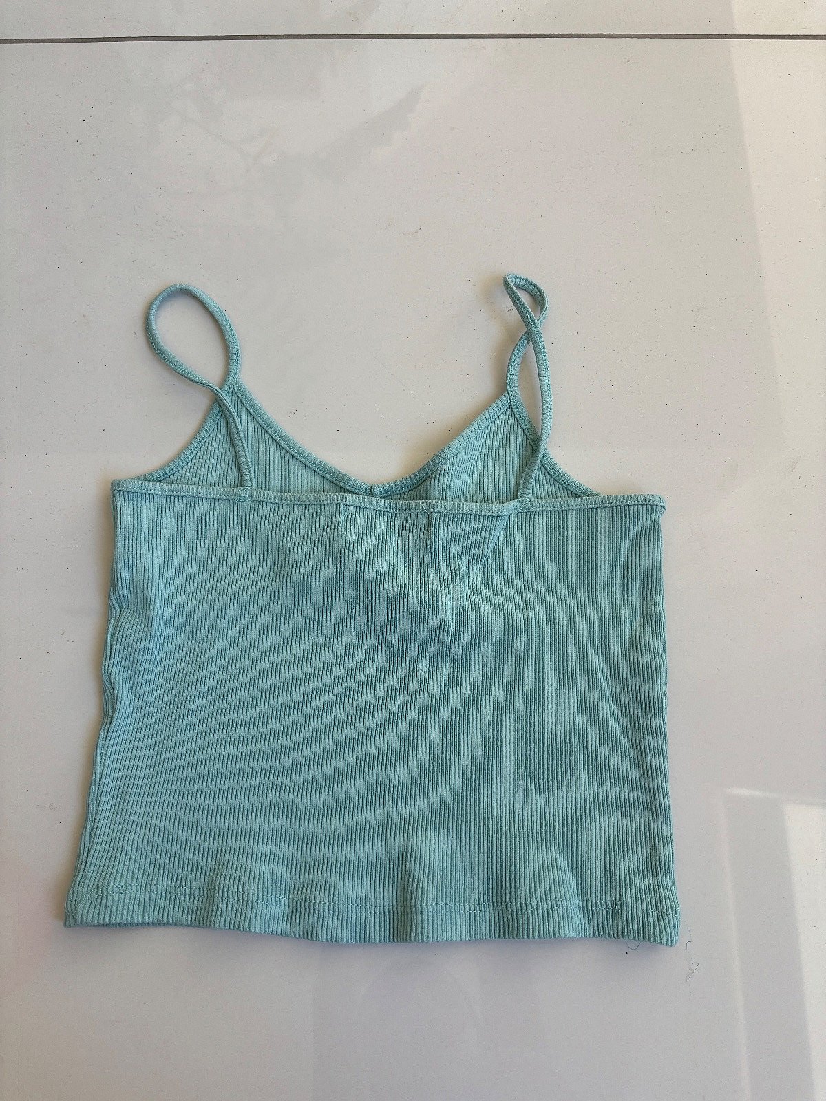 Top tipo camisola com canelado - photo 2