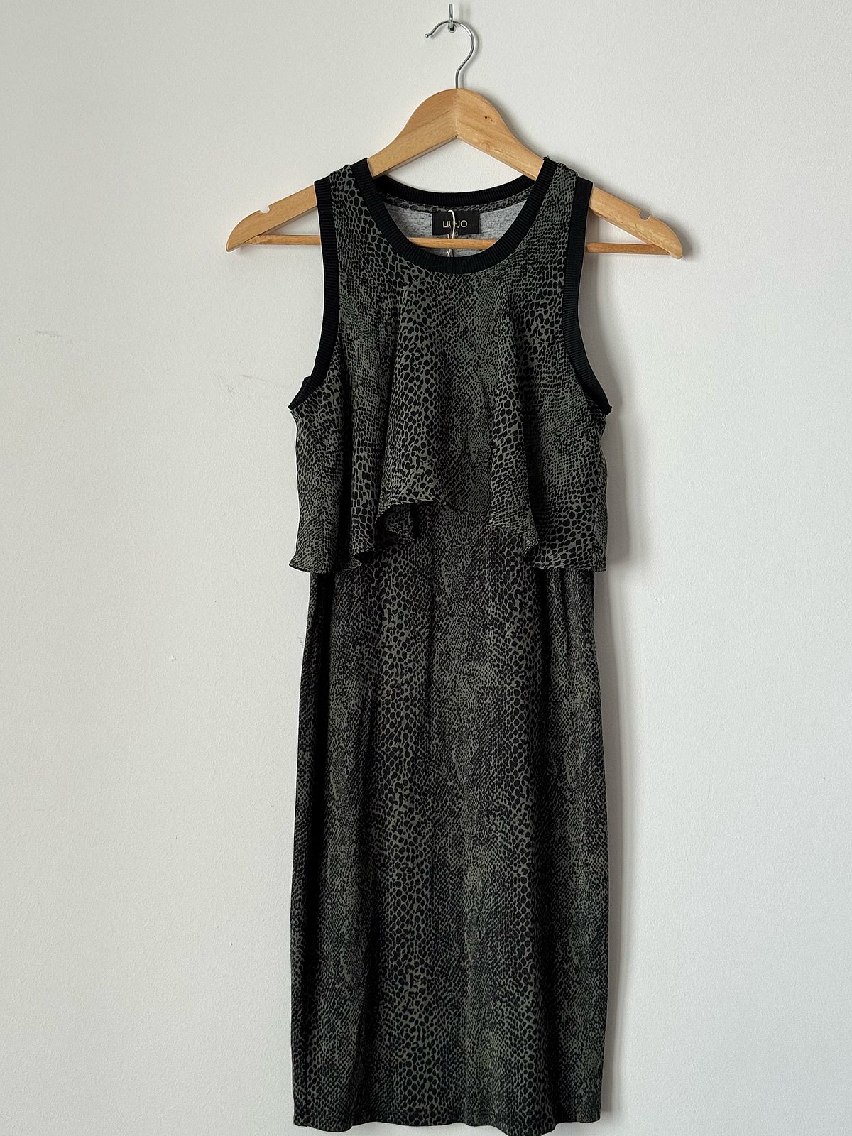 Snakeskin Print Ruffle Dress - photo 3